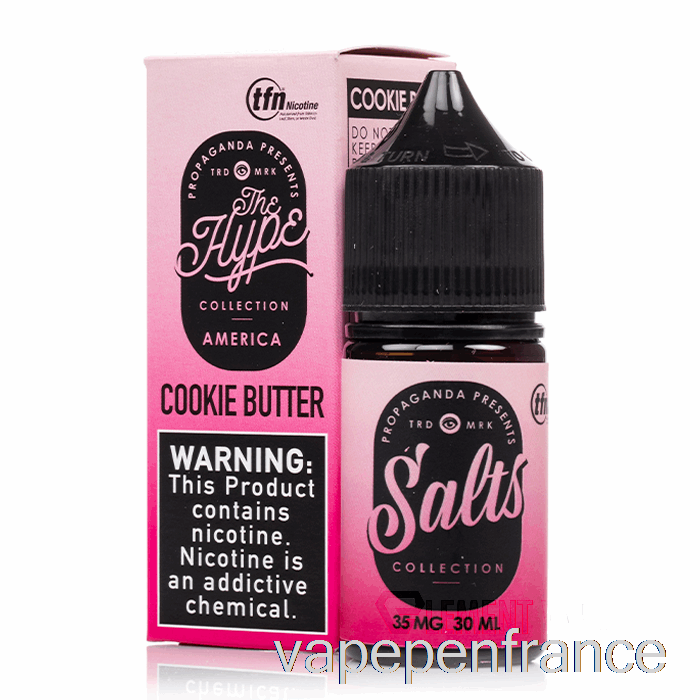 Beurre De Biscuit - E-liquide Aux Sels De Propagande - Stylo Vape 30 Ml 35 Mg